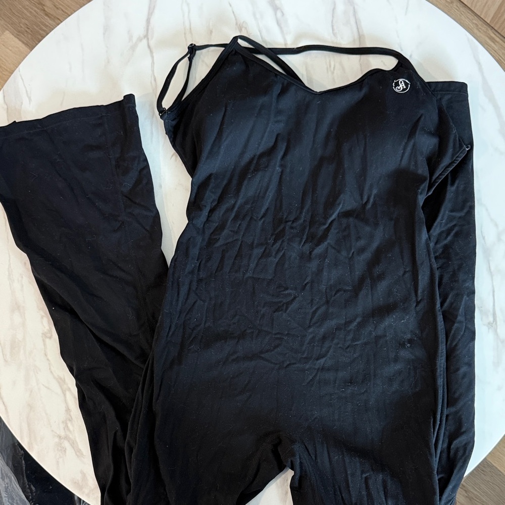 Allure Black Jumpsuit with Spaghetti Straps